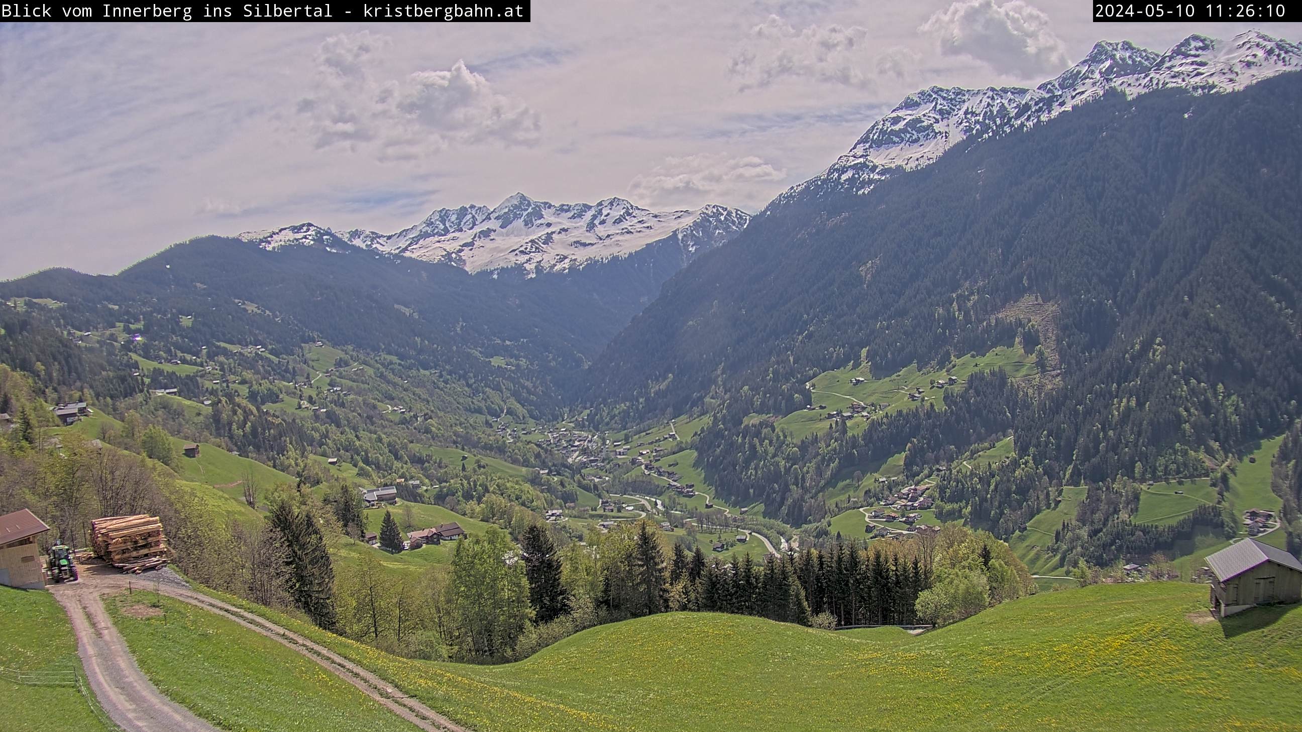 Webcam view from Innerberg towards Silbertal